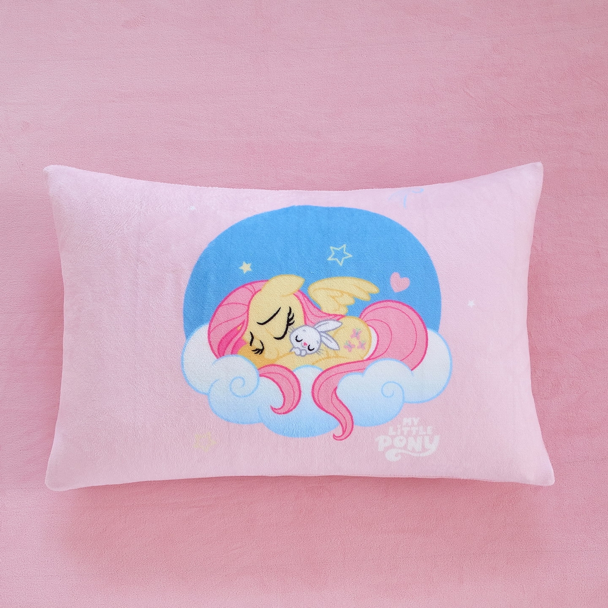 91家纺网 家纺一手货源 找家纺 蘭菲家纺 2025新款小马宝莉牛奶绒四件套 晚安-宝莉