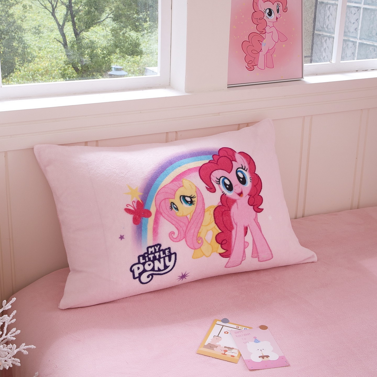 91家纺网 家纺一手货源 找家纺 蘭菲家纺 2025新款小马宝莉牛奶绒四件套 伙伴-宝莉