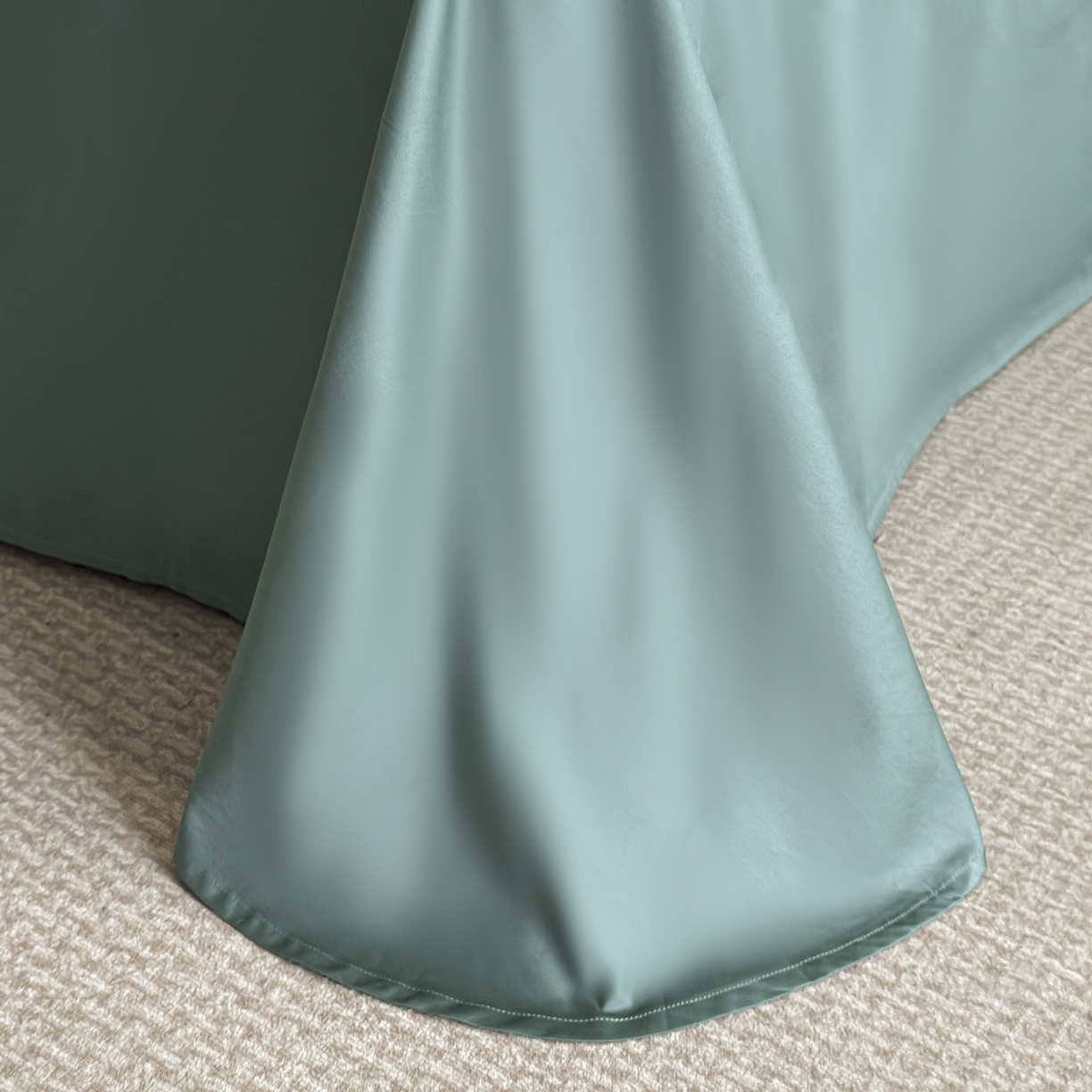 91家纺网 家纺一手货源 找家纺 置顶家纺 2025新款轻奢50双股长绒棉全棉刺绣骨头鸟四件套 轻奢-繁星蓝+浅石兰