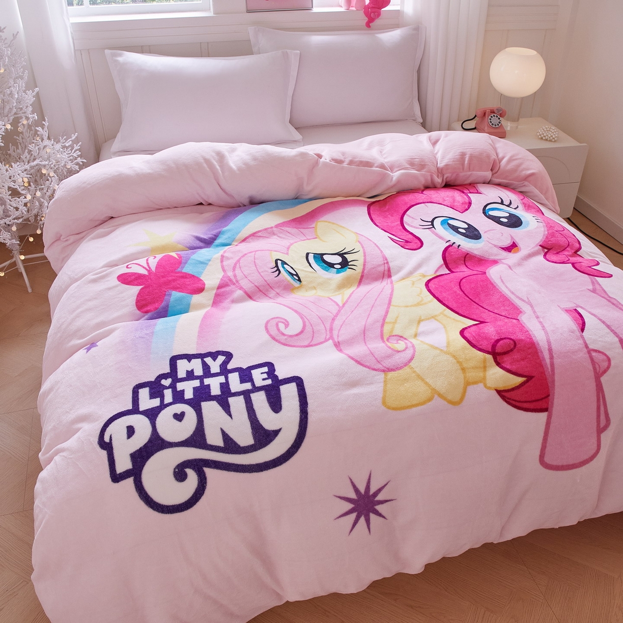 91家纺网 家纺一手货源 找家纺 蘭菲家纺 2025新款小马宝莉牛奶绒单被套 被套单件 伙伴-宝莉