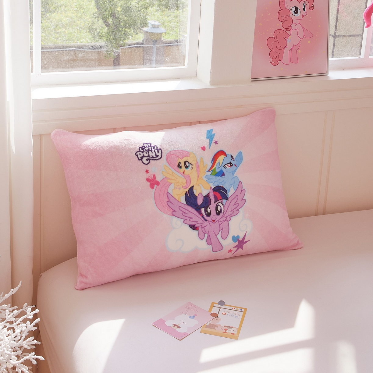 91家纺网 家纺一手货源 找家纺 蘭菲家纺 2025新款小马宝莉牛奶绒单枕套 枕套单件 飞翔-宝莉