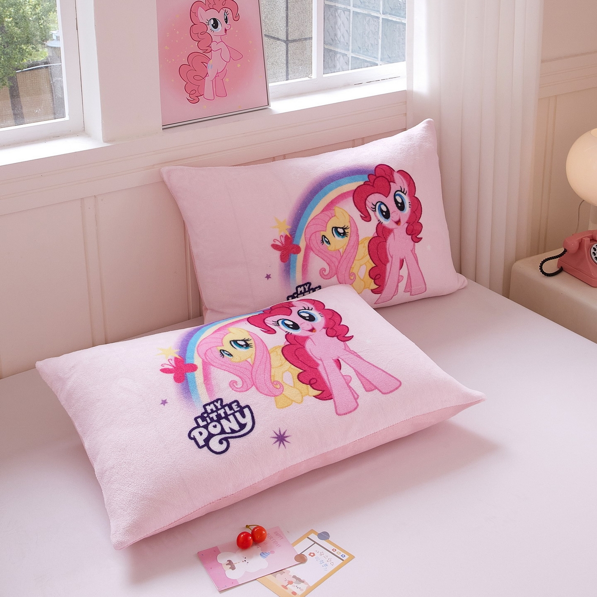 91家纺网 家纺一手货源 找家纺 蘭菲家纺 2025新款小马宝莉牛奶绒单枕套 枕套单件 伙伴-宝莉