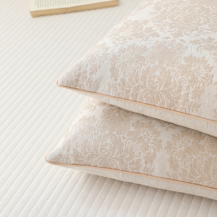 91家纺网 家纺一手货源 找家纺 （总）大熊枕芯 2025新款棉麻刺绣款荞麦枕枕头枕芯