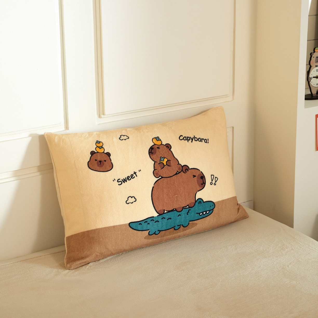 91家纺网 家纺一手货源 找家纺 蘭菲家纺 2025新款卡皮巴拉牛奶绒四件套 征服拉