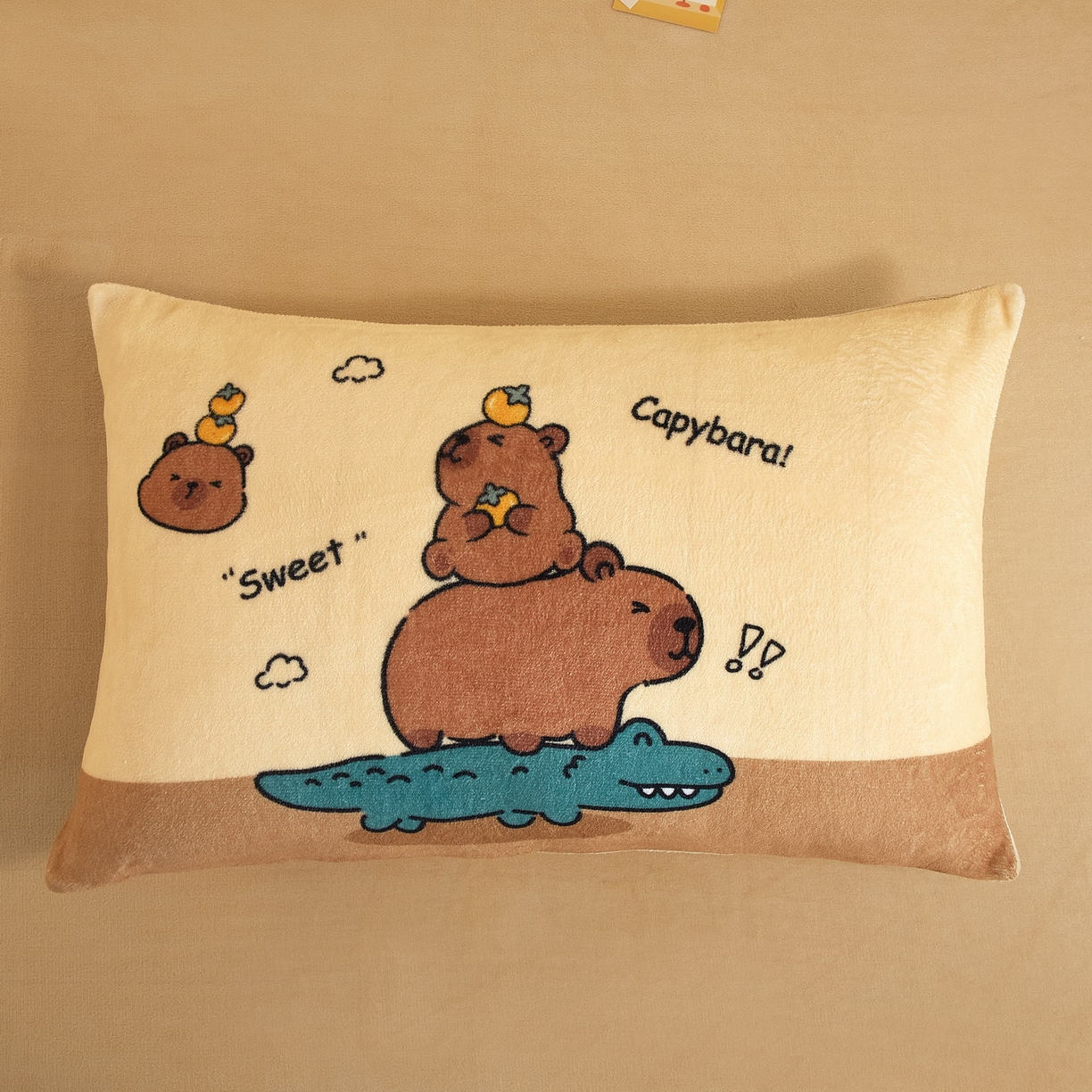 91家纺网 家纺一手货源 找家纺 蘭菲家纺 2025新款卡皮巴拉牛奶绒四件套 征服拉