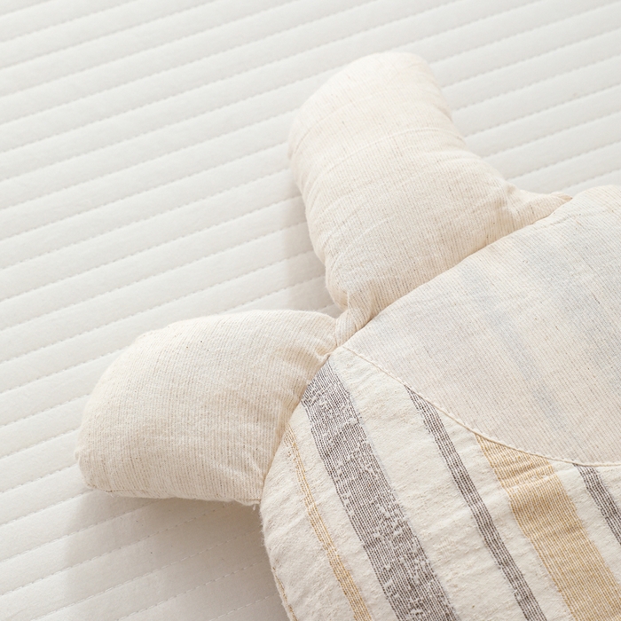 91家纺网 家纺一手货源 找家纺 大熊枕芯 2025新款棉麻可爱猫卡通荞麦枕儿童学生成人枕头 棉麻猫-条纹