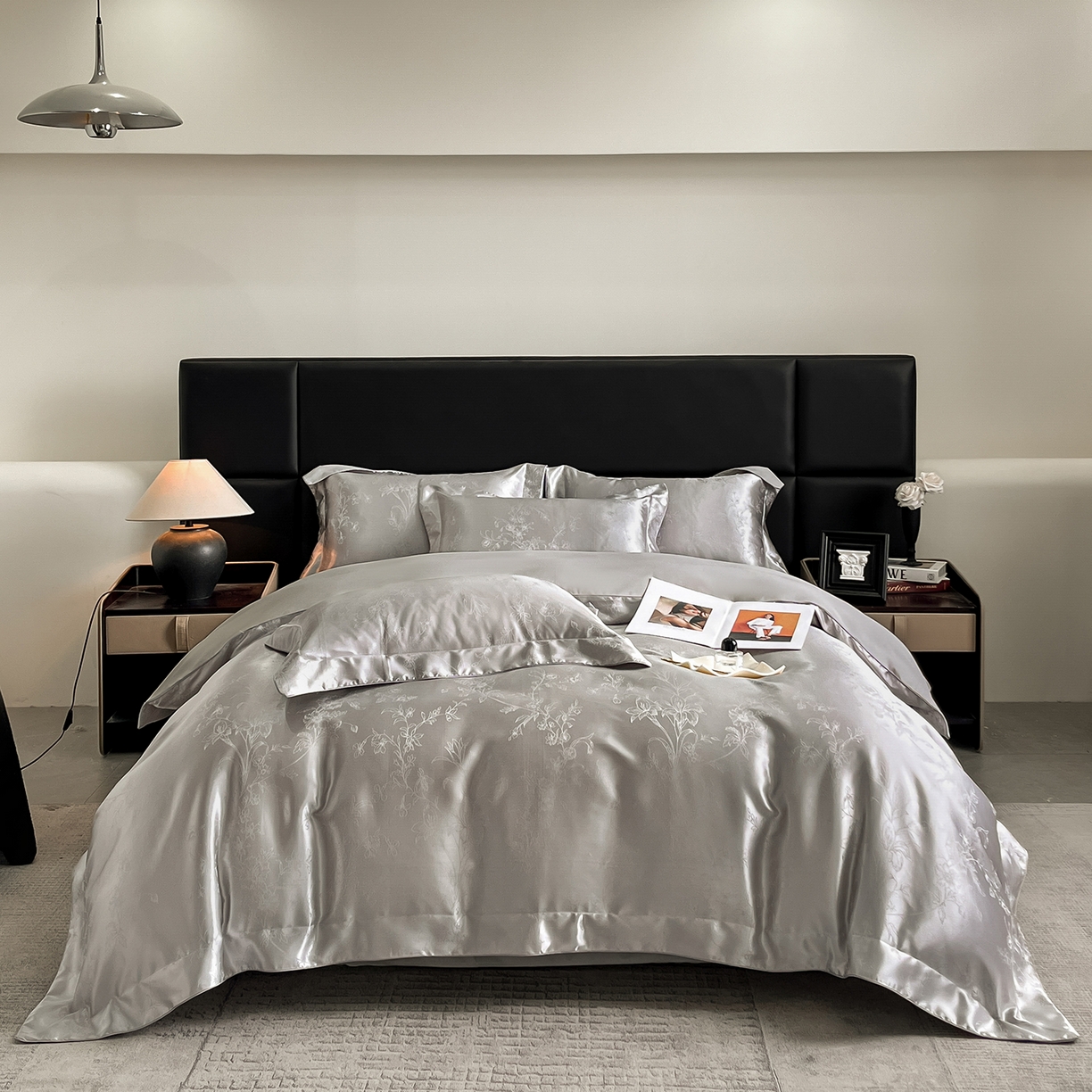 91家纺网 家纺一手货源 找家纺 （总）置顶家纺 2025新款幸卉亲肤提花四件套