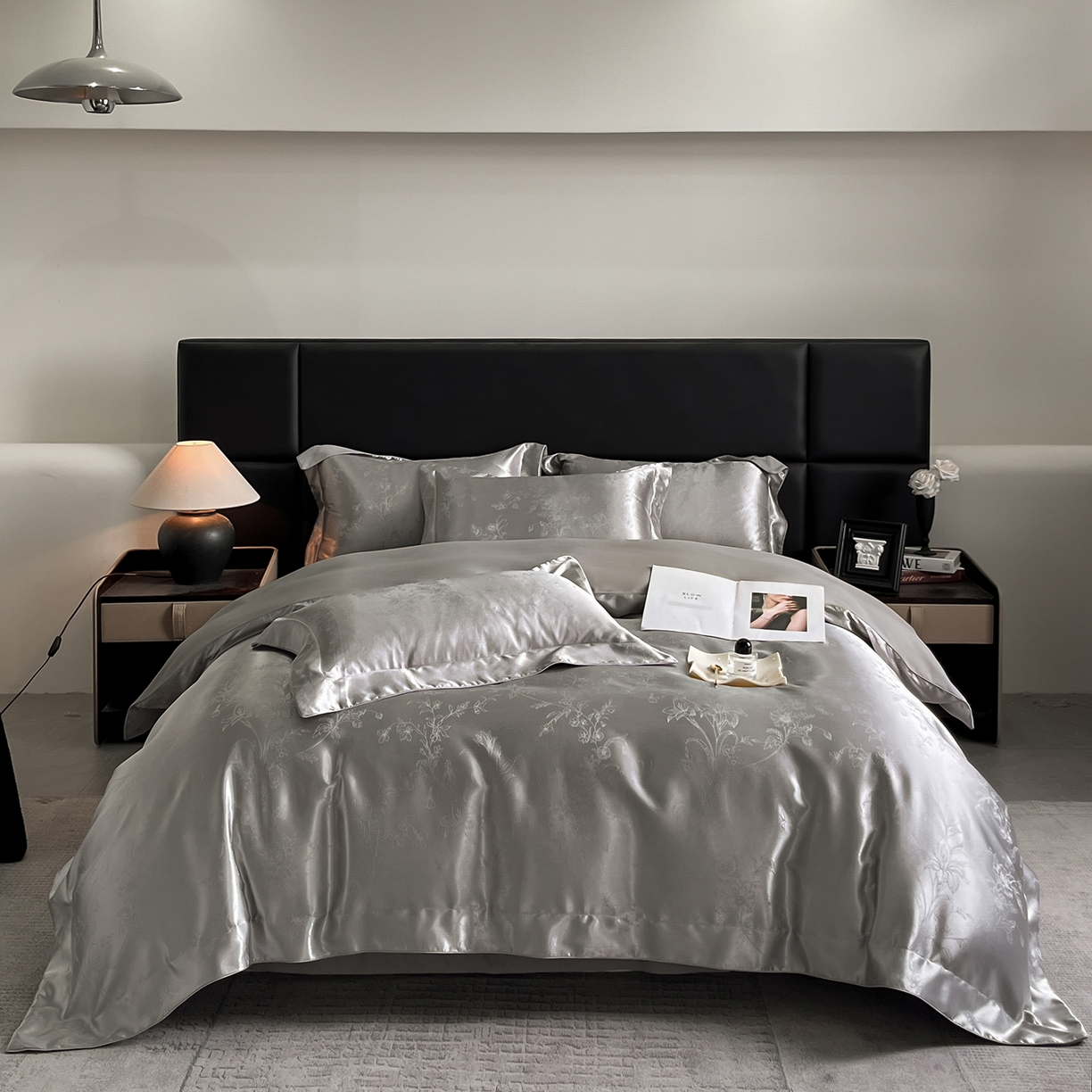 91家纺网 家纺一手货源 找家纺 （总）置顶家纺 2025新款幸卉亲肤提花四件套