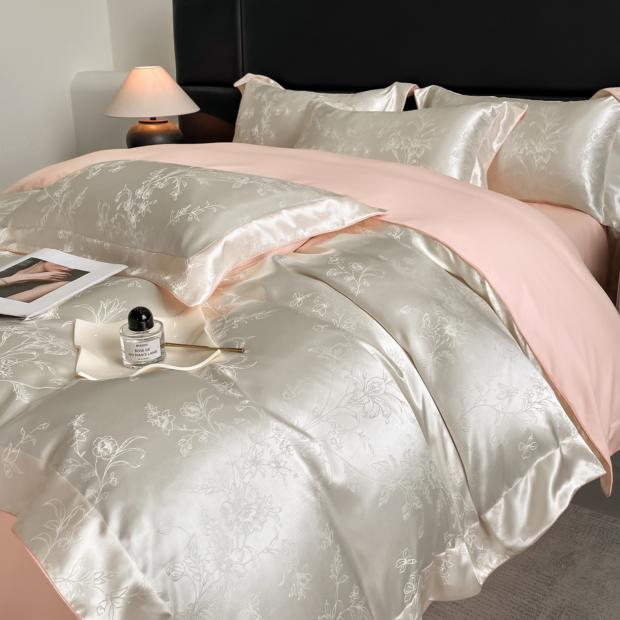 91家纺网 家纺一手货源 找家纺 （总）置顶家纺 2025新款幸卉亲肤提花四件套