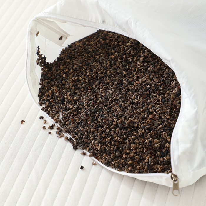 91家纺网 家纺一手货源 找家纺 （总）大熊枕芯 2025新款棉麻荞麦枕-流苏款枕头枕芯