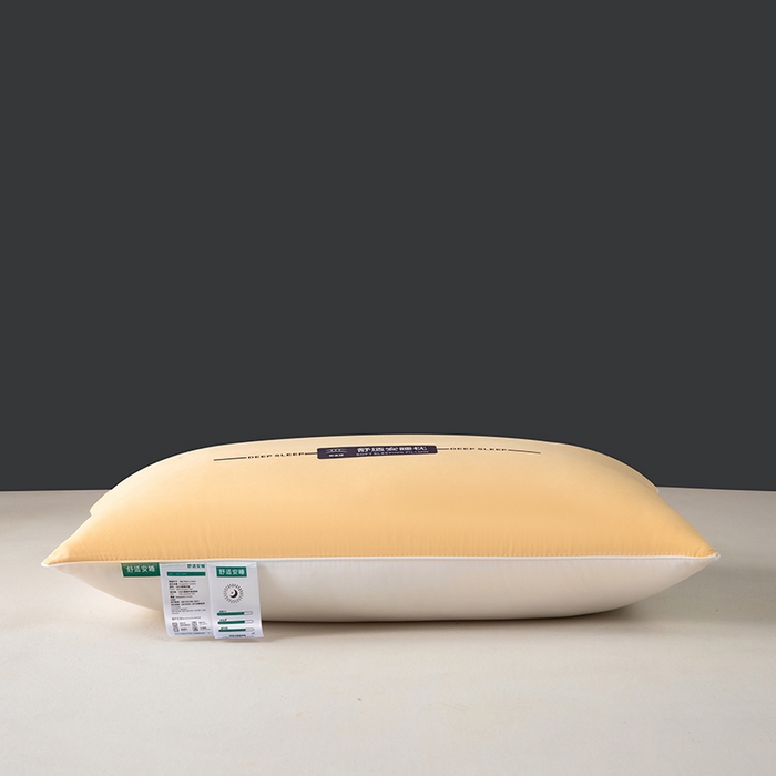 91家纺网 家纺一手货源 找家纺 九州枕芯 2025新款特价舒适安睡枕枕头枕芯 低枕一对装-黄色