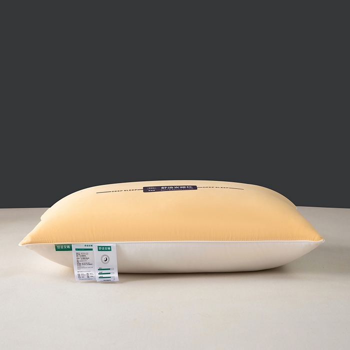 91家纺网 家纺一手货源 找家纺 九州枕芯 2025新款特价舒适安睡枕枕头枕芯 低枕一对装-黄色