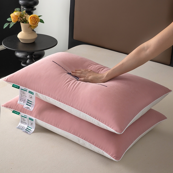 91家纺网 家纺一手货源 找家纺 九州枕芯 2025新款特价舒适安睡枕枕头枕芯 中枕单只-粉色