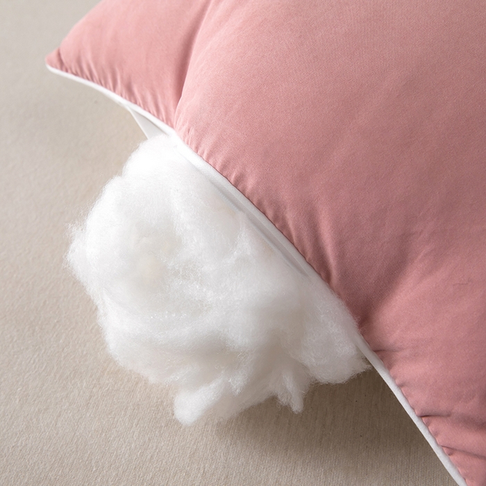 91家纺网 家纺一手货源 找家纺 九州枕芯 2025新款特价舒适安睡枕枕头枕芯 中枕一对装-粉色
