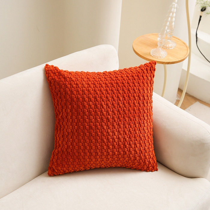 91家纺网 家纺一手货源 找家纺 （总）新奇异 2025新款简约单/双面灯芯绒抱枕玉米粒系列