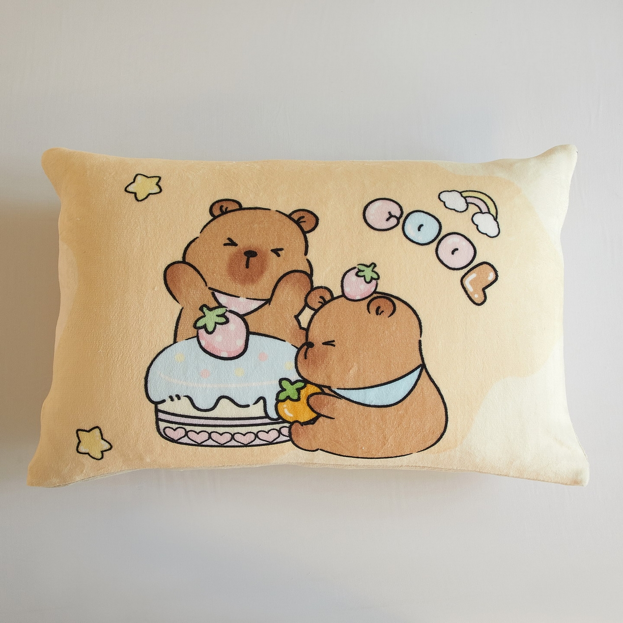 91家纺网 家纺一手货源 找家纺 （总）蘭菲家纺 2025新款卡皮巴拉牛奶绒单枕套 枕套单件