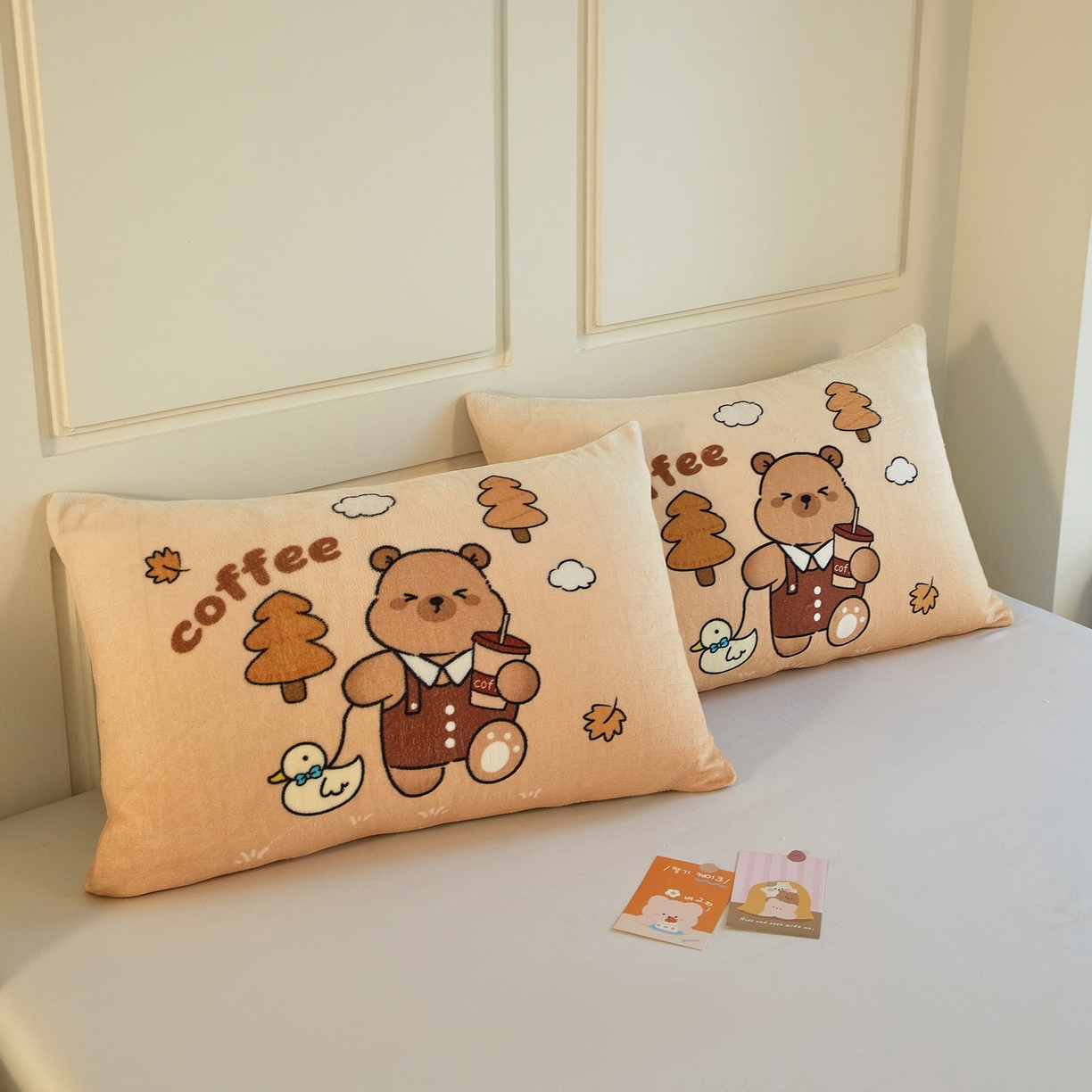 91家纺网 家纺一手货源 找家纺 蘭菲家纺 2025新款卡皮巴拉牛奶绒单枕套 枕套单件 拉小鸭