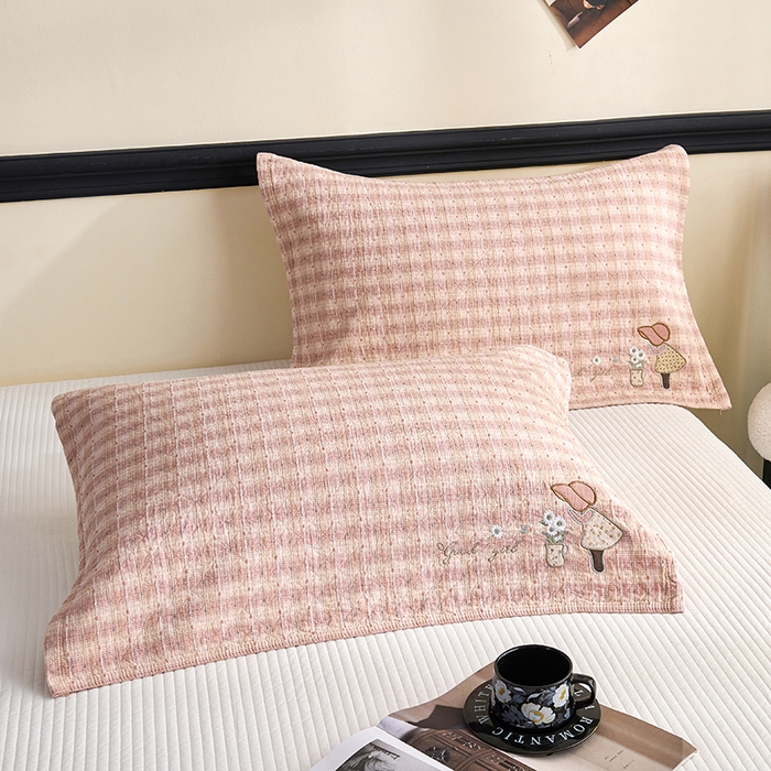 91家纺网 家纺一手货源 找家纺 （总）棠薇家纺 2025新款全棉纱布枕巾绣花枕巾纯棉水洗枕巾卡通高档枕巾预缩水