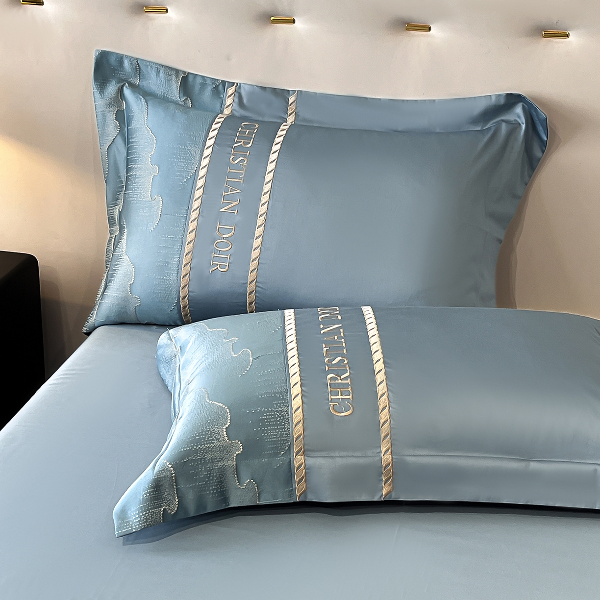 91家纺网 家纺一手货源 找家纺 （总）置顶家纺 2025新款亲肤提花拼接刺绣四件套系列