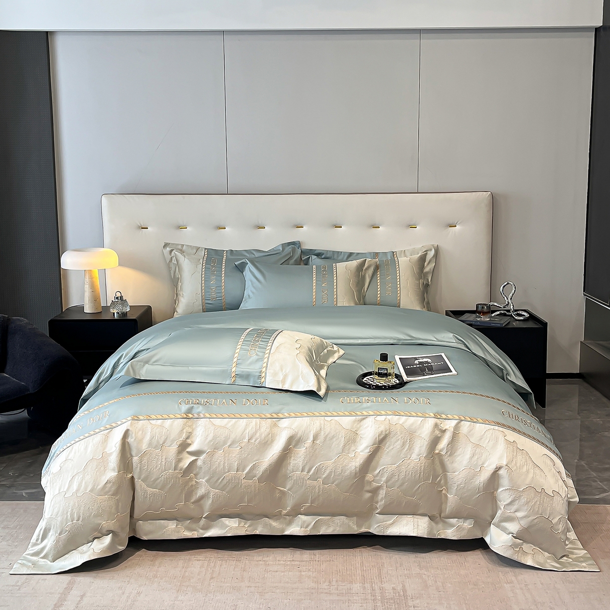 91家纺网 家纺一手货源 找家纺 （总）置顶家纺 2025新款亲肤提花拼接刺绣四件套系列