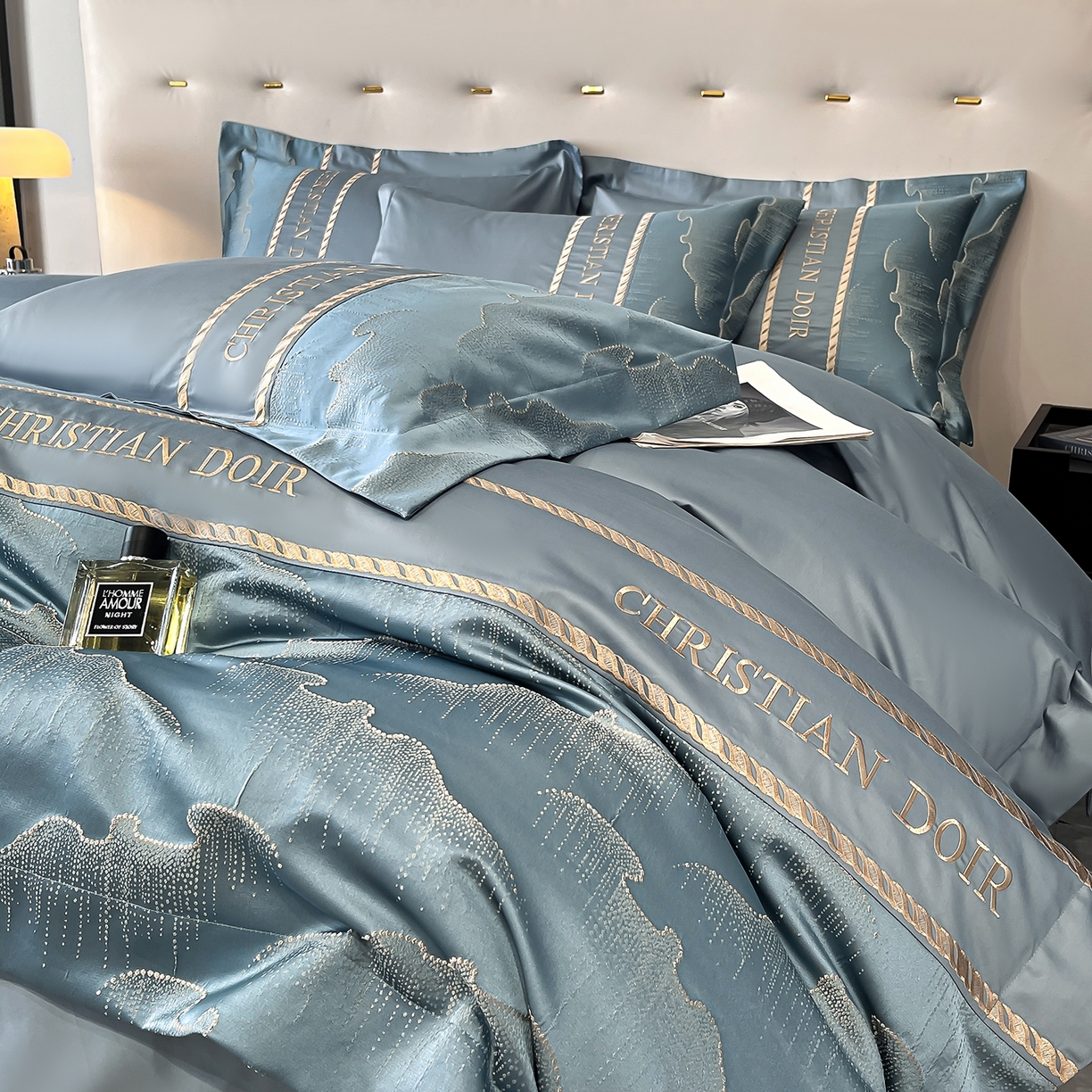 91家纺网 家纺一手货源 找家纺 （总）置顶家纺 2025新款亲肤提花拼接刺绣四件套系列