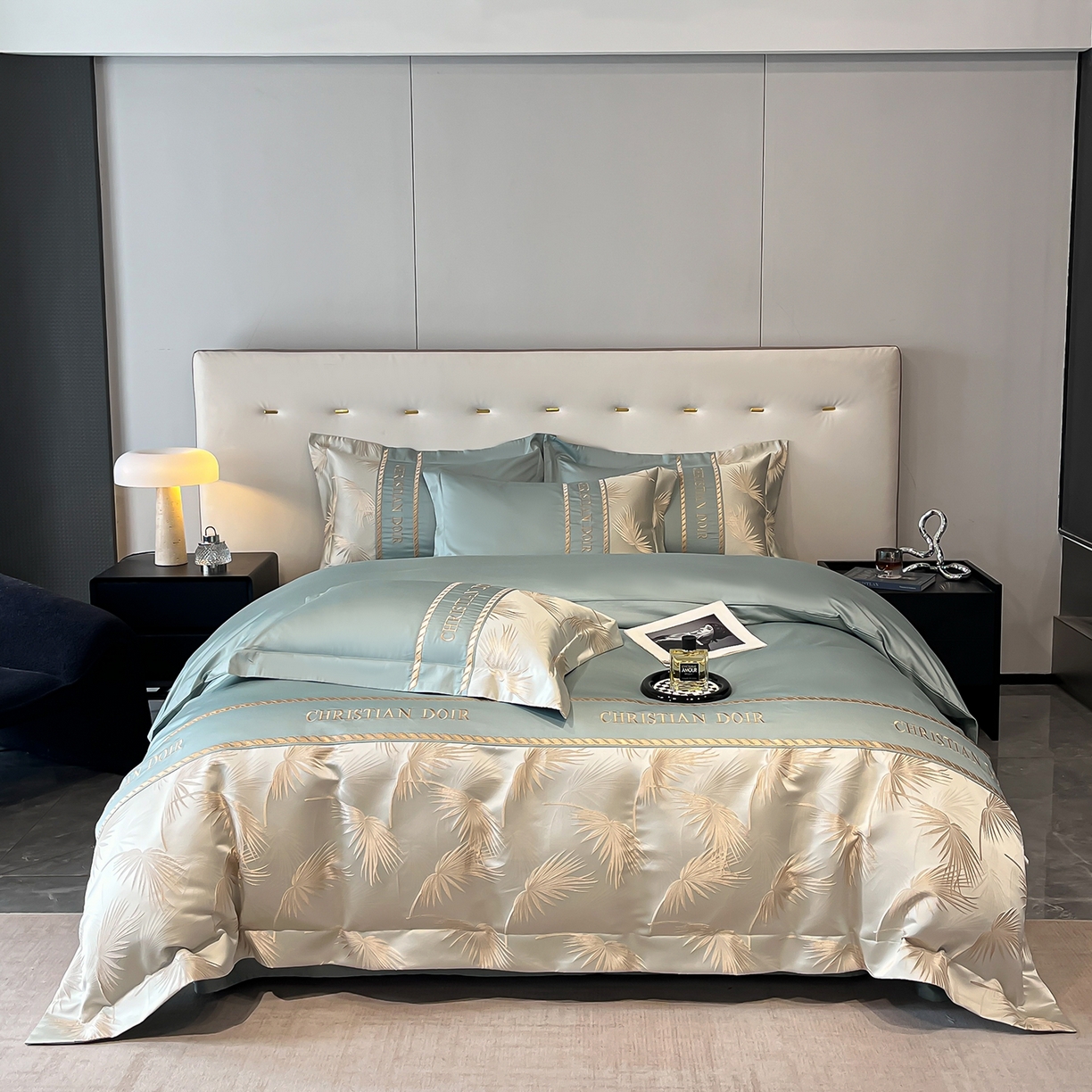 91家纺网 家纺一手货源 找家纺 （总）置顶家纺 2025新款亲肤提花拼接刺绣四件套系列