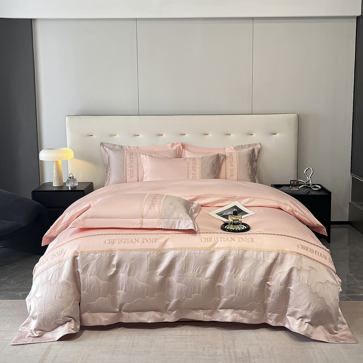 91家纺网 家纺一手货源 找家纺 （总）置顶家纺 2025新款亲肤提花拼接刺绣四件套系列