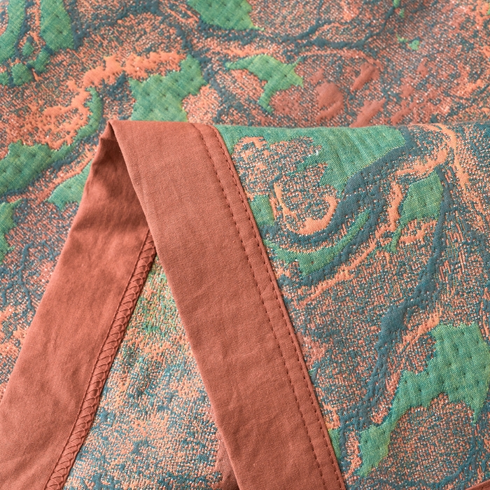 91家纺网 家纺一手货源 找家纺 棠薇家纺 2025新款全棉枕巾夹棉枕巾枕头盖巾彩纱三层纱枕巾 富丽堂皇枕巾