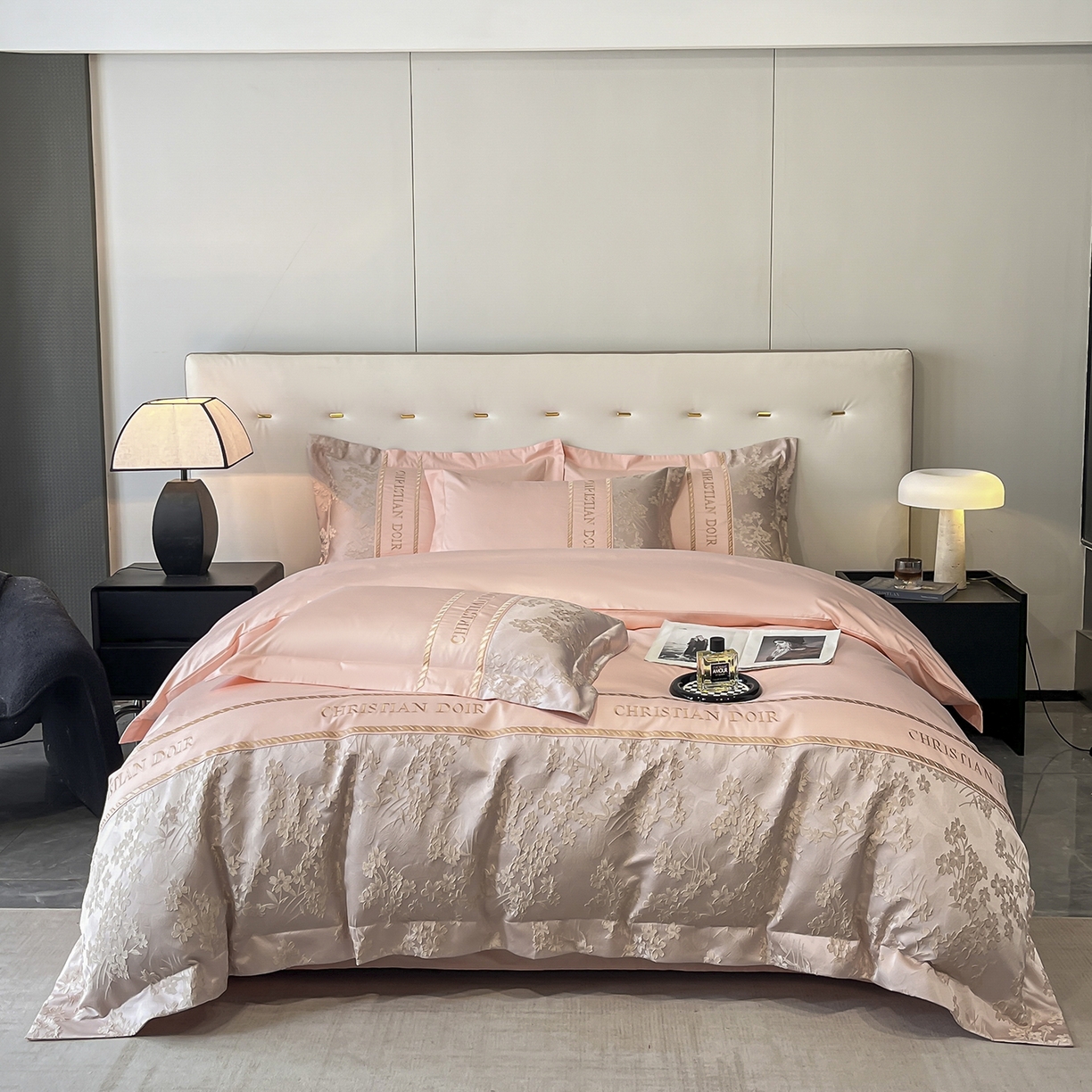 91家纺网 家纺一手货源 找家纺 （总）置顶家纺 2025新款漫芙提花亲肤系列四件套