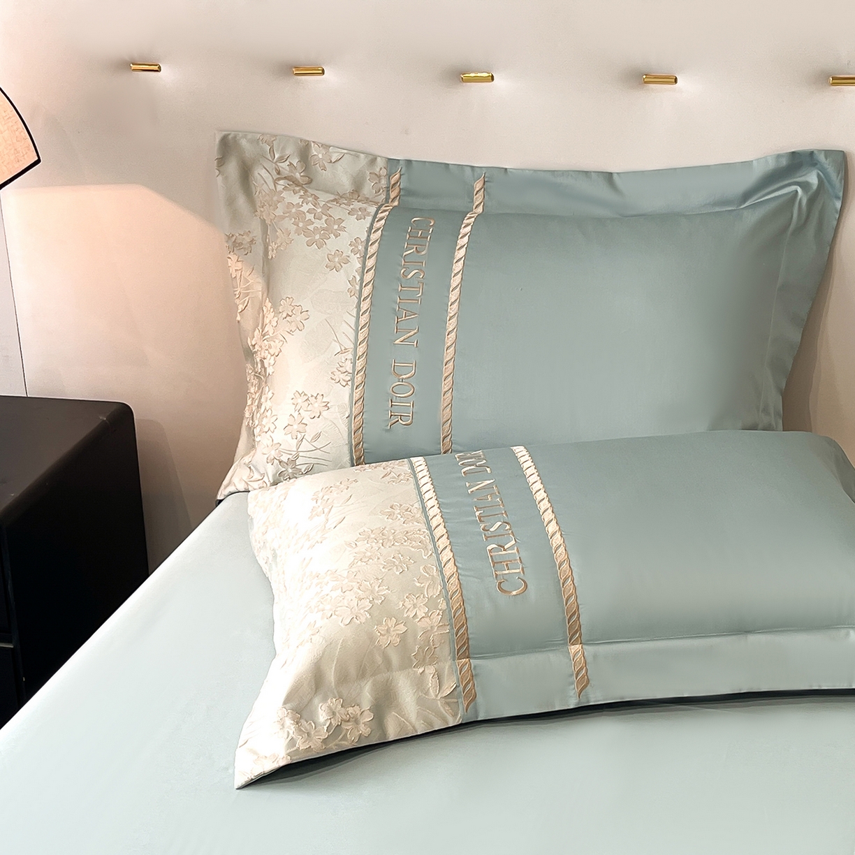 91家纺网 家纺一手货源 找家纺 置顶家纺 2025新款漫芙提花亲肤系列四件套 漫芙-繁星蓝