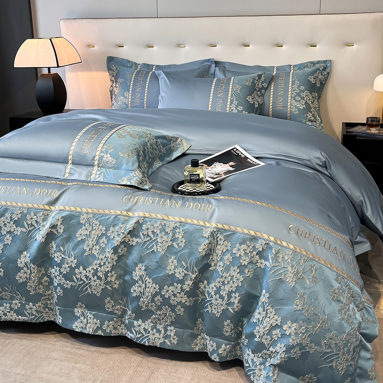 91家纺网 家纺一手货源 找家纺 （总）置顶家纺 2025新款漫芙提花亲肤系列四件套