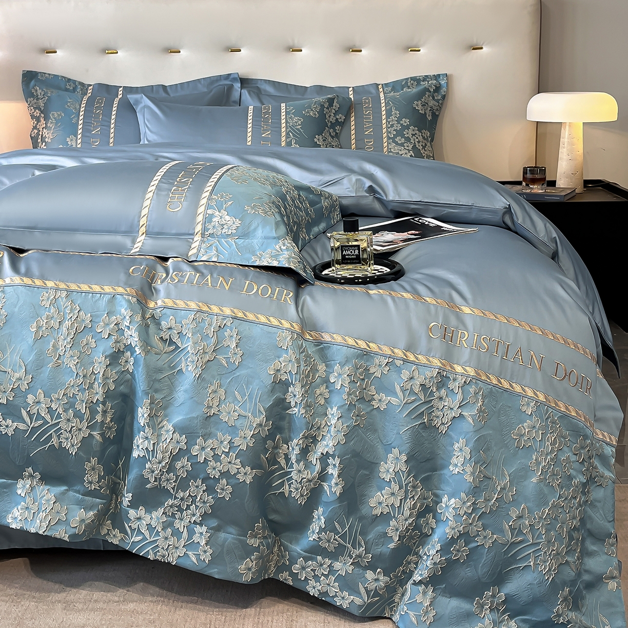 91家纺网 家纺一手货源 找家纺 （总）置顶家纺 2025新款漫芙提花亲肤系列四件套