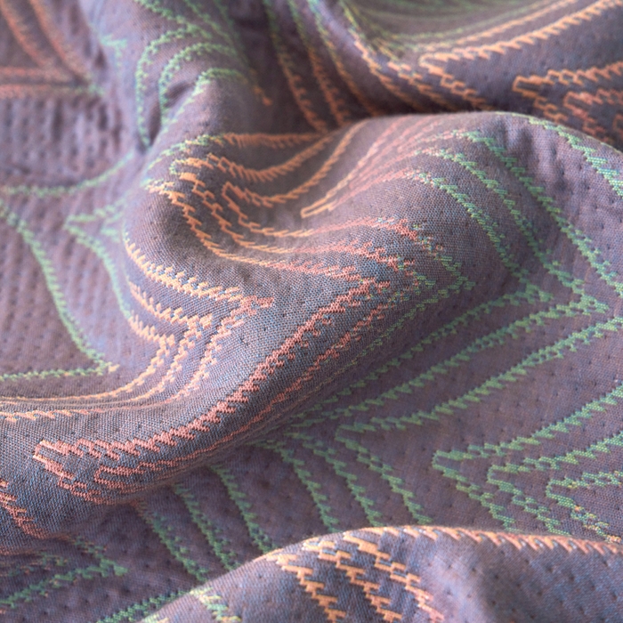 91家纺网 家纺一手货源 找家纺 棠薇家纺 2025新款全棉枕巾夹棉枕巾枕头盖巾彩纱三层纱枕巾 绚丽紫枕巾