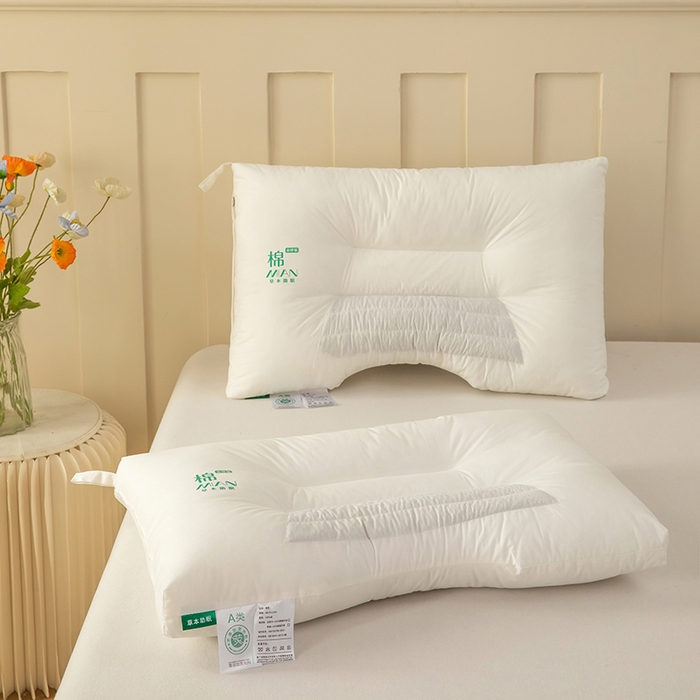 91家纺网 家纺一手货源 找家纺 （总）九州枕芯 2025新款全棉草本荞麦枕枕头枕芯