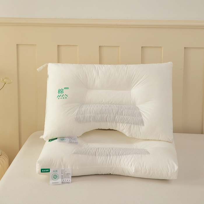 91家纺网 家纺一手货源 找家纺 （总）九州枕芯 2025新款全棉草本荞麦枕枕头枕芯