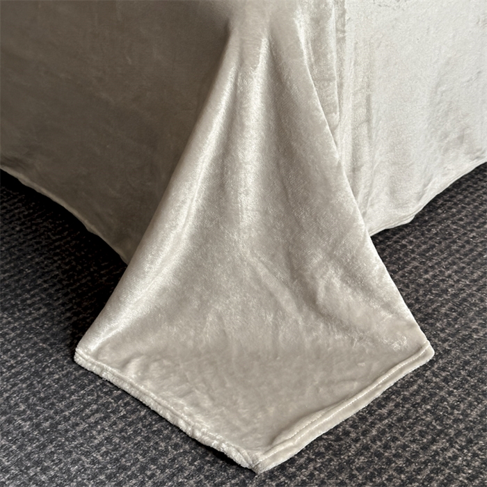 91家纺网 家纺一手货源 找家纺 爱彼家纺 2025冬季新款色织拼色编织提花轻奢牛奶绒四件套-织锦系列 织锦-咖韵