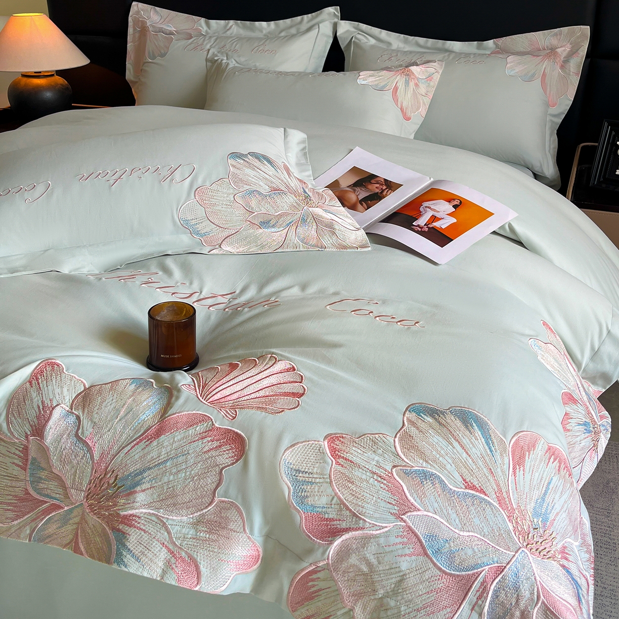 91家纺网 家纺一手货源 找家纺 （总）置顶家纺 2025新款COCO小姐加厚磨毛亲肤四件套