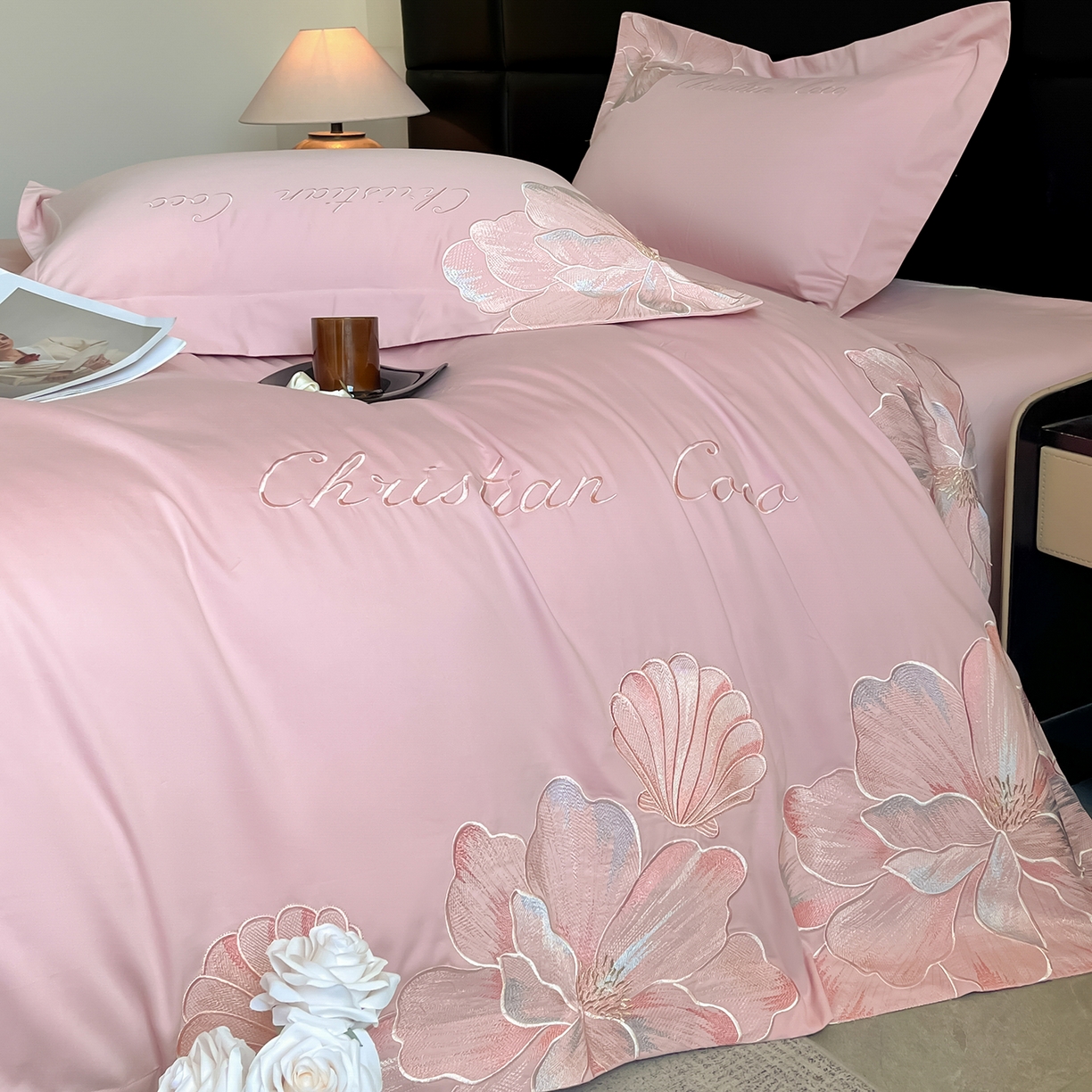 91家纺网 家纺一手货源 找家纺 置顶家纺 2025新款COCO小姐加厚磨毛亲肤四件套 COCO小姐加厚磨毛-浅豆沙