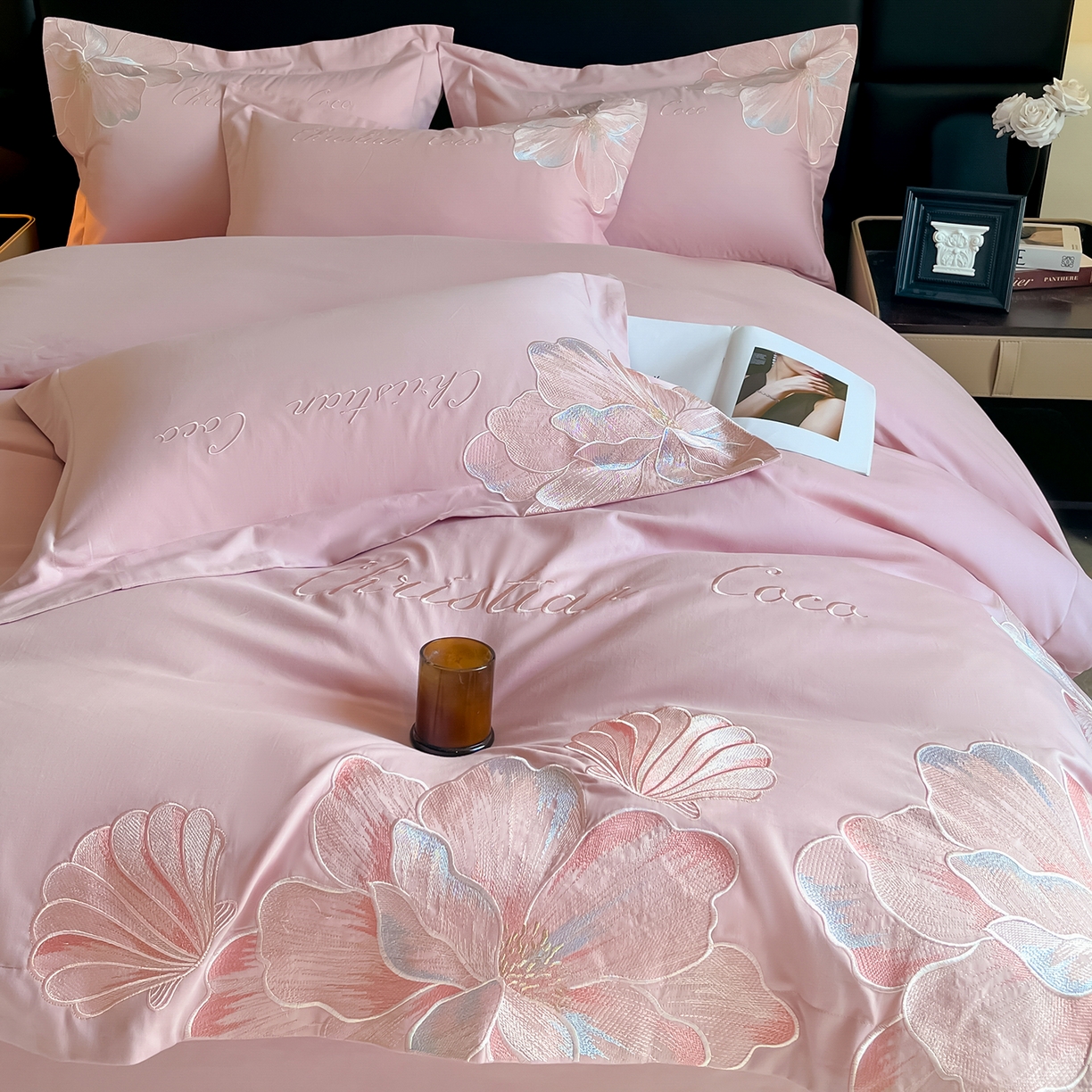 91家纺网 家纺一手货源 找家纺 置顶家纺 2025新款COCO小姐加厚磨毛亲肤四件套 COCO小姐加厚磨毛-浅豆沙