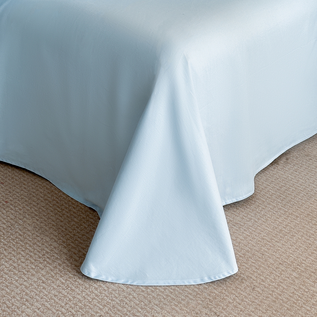 91家纺网 家纺一手货源 找家纺 置顶家纺 2025秋冬新款加厚全棉磨毛四件套-秘密花园 秘密花园-天空蓝