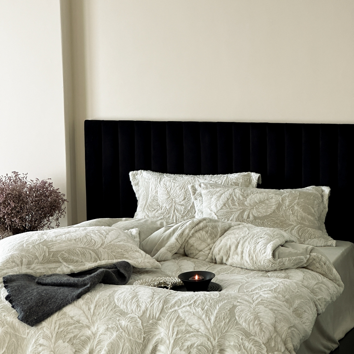 91家纺网 家纺一手货源 找家纺 （总）MIU缪家居 2025新款A版兔毛B版牛奶绒四件套-挪威森林