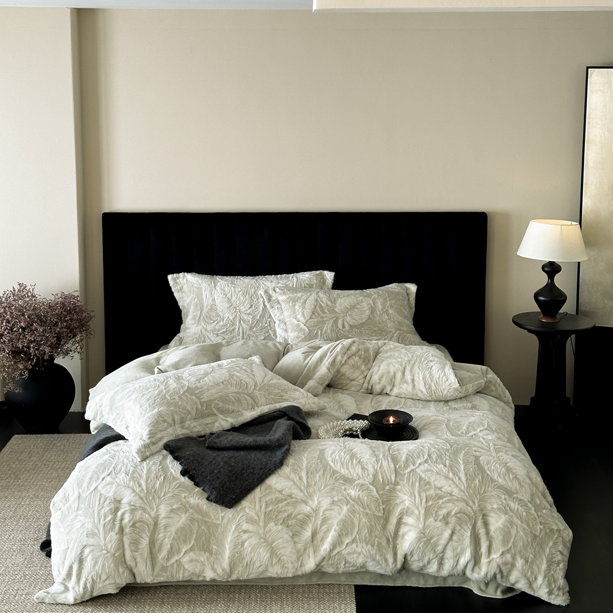 91家纺网 家纺一手货源 找家纺 （总）MIU缪家居 2025新款A版兔毛B版牛奶绒四件套-挪威森林