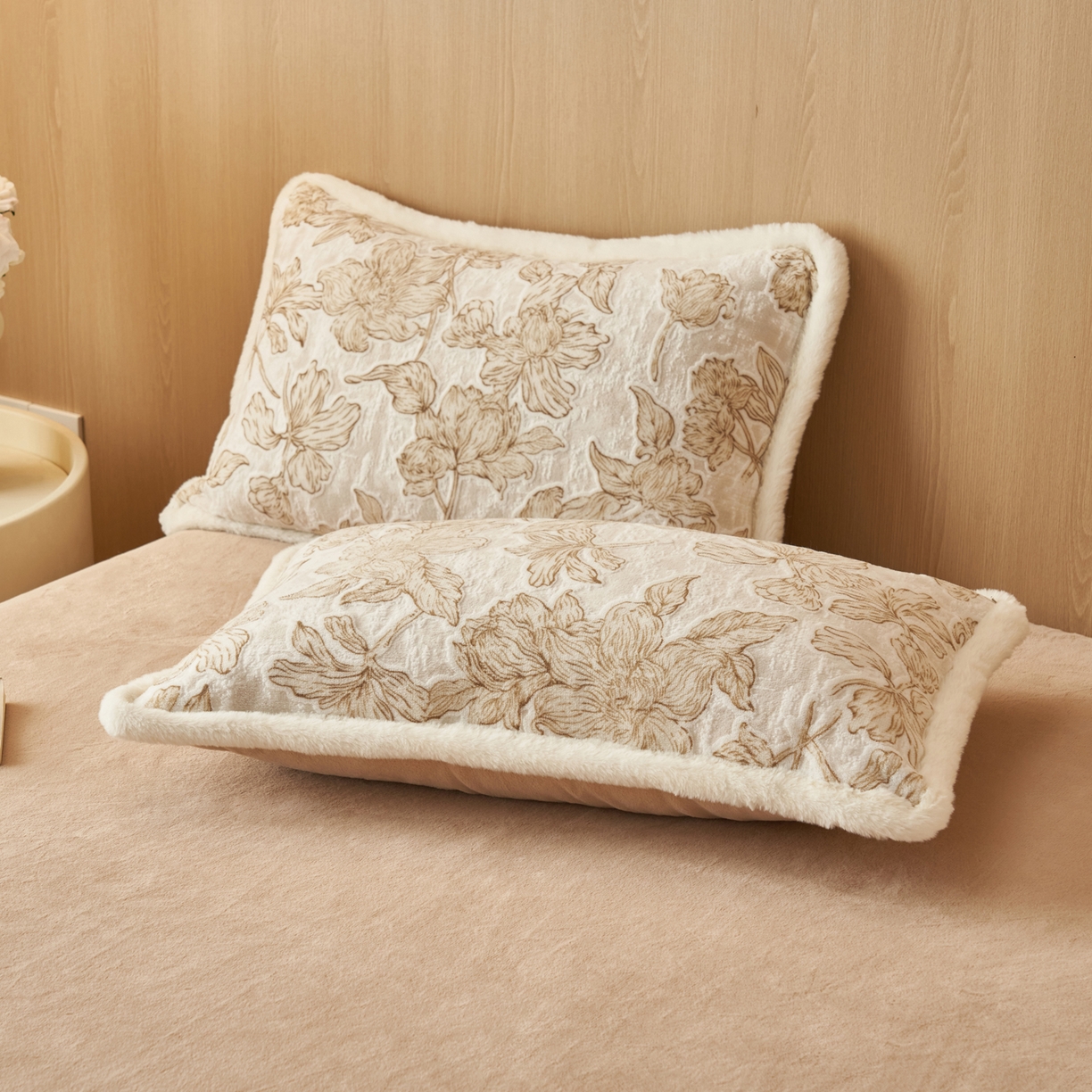 91家纺网 家纺一手货源 找家纺 晨曦家纺 2025新款兔毛包边雕花琅花牛奶绒四件套复古高级感轻奢 爱伦娜