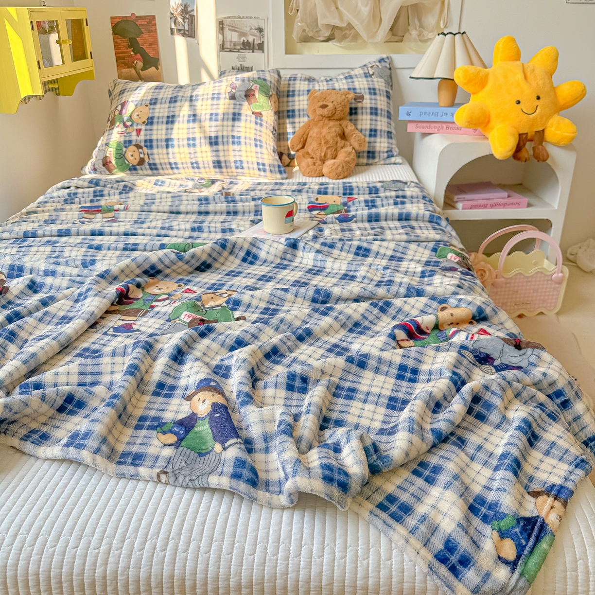 91家纺网 家纺一手货源 找家纺 （总）韩巢家纺 2025新款四季可用牛奶绒多功能毛毯