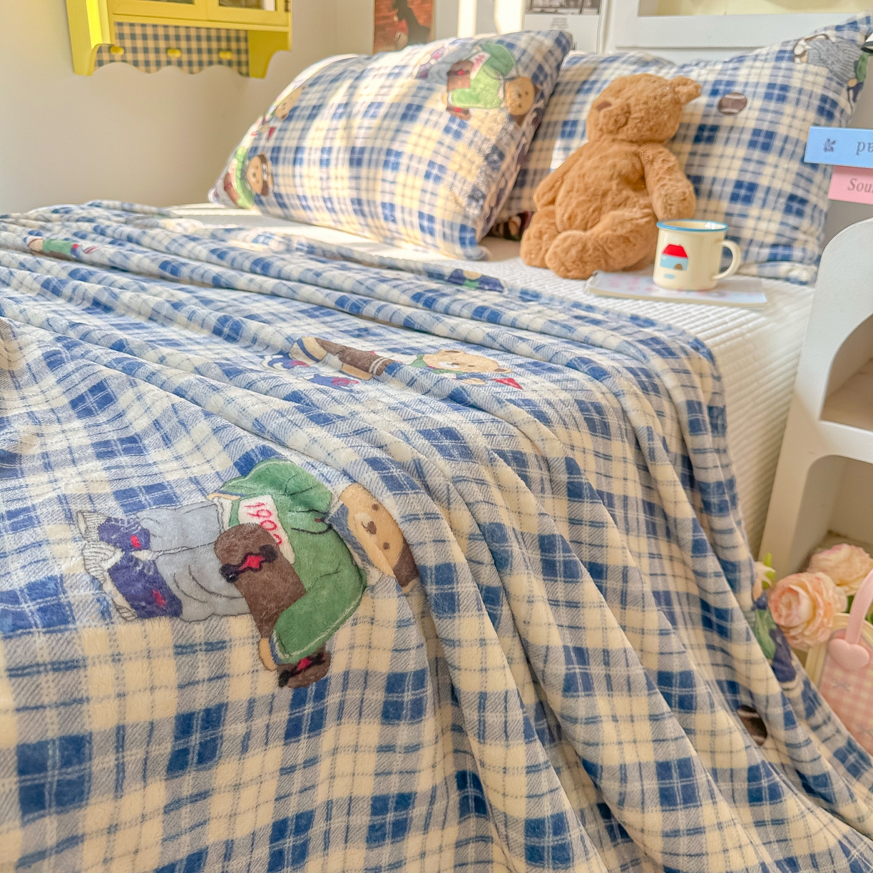 91家纺网 家纺一手货源 找家纺 （总）韩巢家纺 2025新款四季可用牛奶绒多功能毛毯