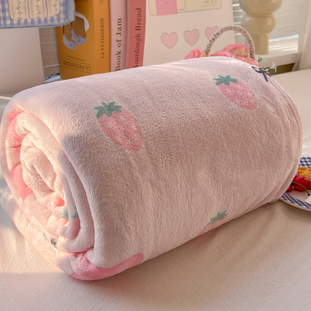 91家纺网 家纺一手货源 找家纺 （总）韩巢家纺 2025新款四季可用牛奶绒多功能毛毯