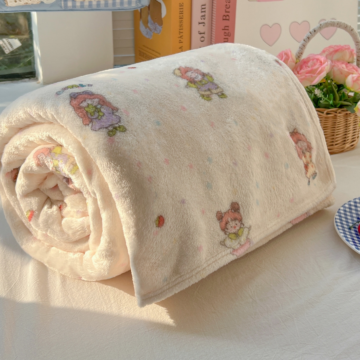 91家纺网 家纺一手货源 找家纺 （总）韩巢家纺 2025新款四季可用牛奶绒多功能毛毯