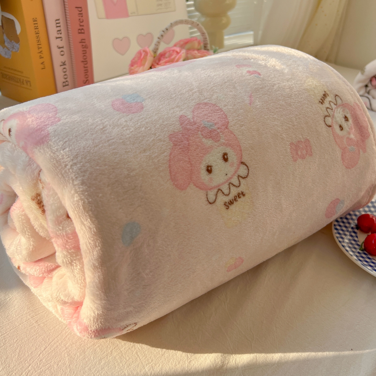 91家纺网 家纺一手货源 找家纺 （总）韩巢家纺 2025新款四季可用牛奶绒多功能毛毯