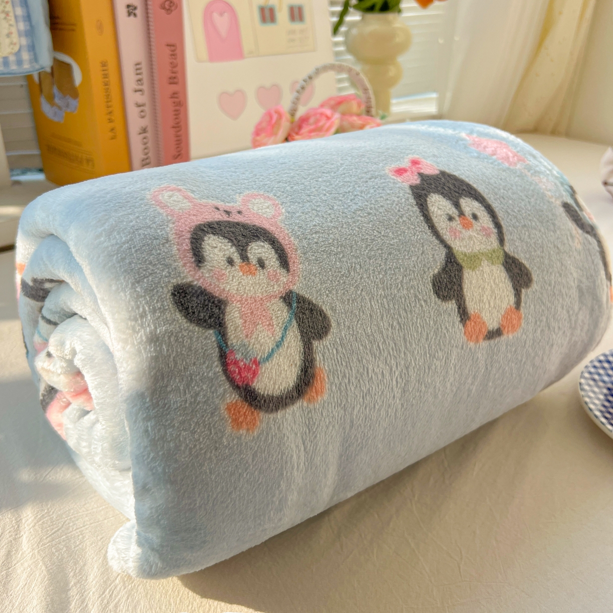 91家纺网 家纺一手货源 找家纺 （总）韩巢家纺 2025新款四季可用牛奶绒多功能毛毯