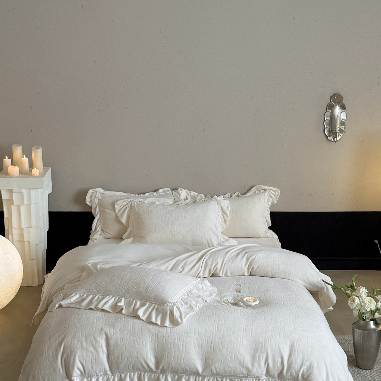 91家纺网 家纺一手货源 找家纺 （总）MIU缪家居 2025新款雕花牛奶绒四件套-薇薇安